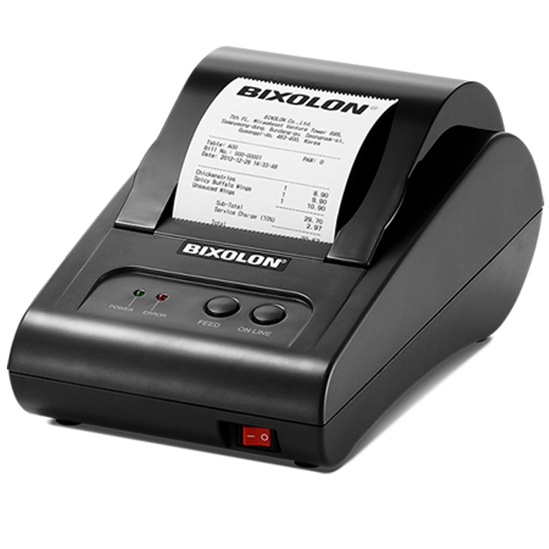 BIXOLON STP-103III Impresora POS - Diseño mejorado y compacto - Impresora térmica directa de 2” sumamente compacta, económica y con alimentación eléctrica - Recibo