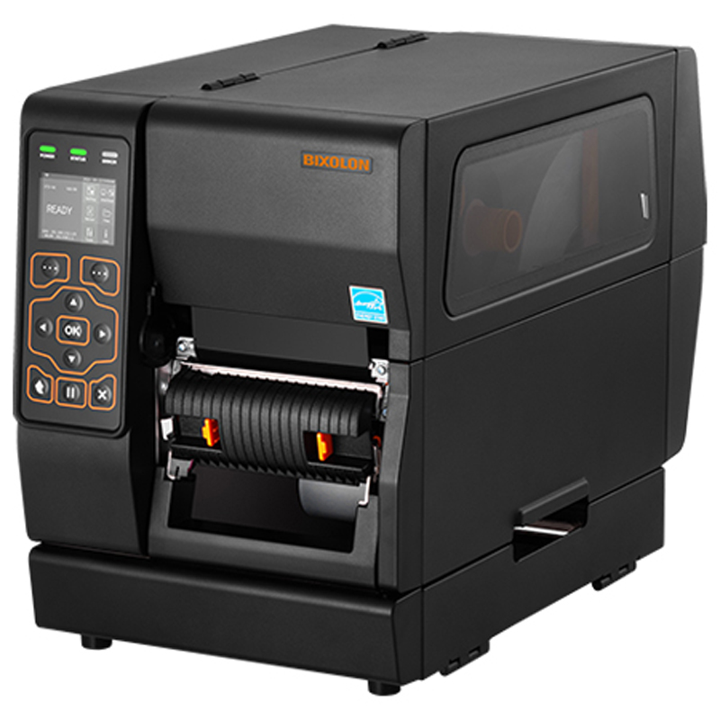 La XT3-40 es una impresora industrial de etiquetas.