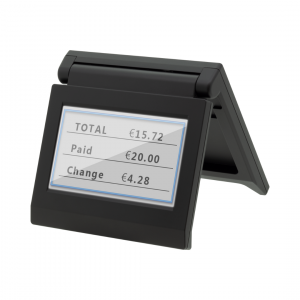 SEIKO - DSP-A01 Pantalla LCD TFT - Montado en impresora (RP-F10), Independiente, montaje en pared para mostrar códigos QR, gráficos (jpg, png)