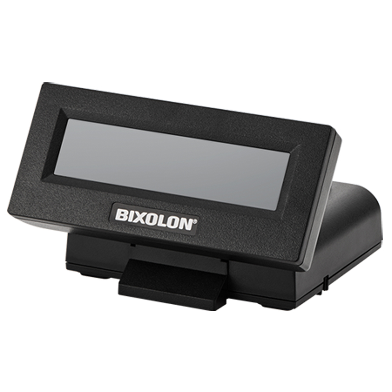 BIXOLON BCD-3000 Mini LCD - Pneumatic and rotating customer information - is the smallest customer information display from BIXOLON - Black