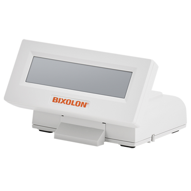 BIXOLON BCD-3000 Mini LCD - Pneumatic and rotating customer information - is the smallest customer information display from BIXOLON - White