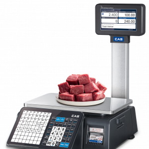 CN1- Balanza Etiquetadora con una base de 380 x 250 mm con una pantalla a color de 7"