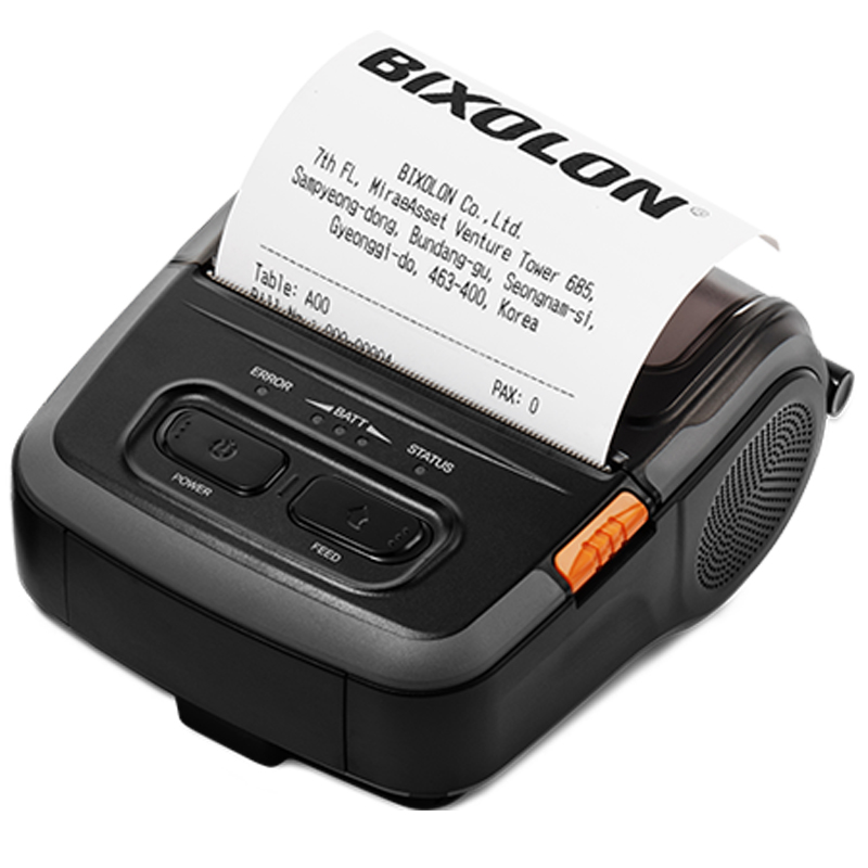 BIXOLON SPP-R310 Portable Printer - Compact and ergonomic -The SPP-R310 3” portable ticket and label printer is an extremely compact printer - Receipt
