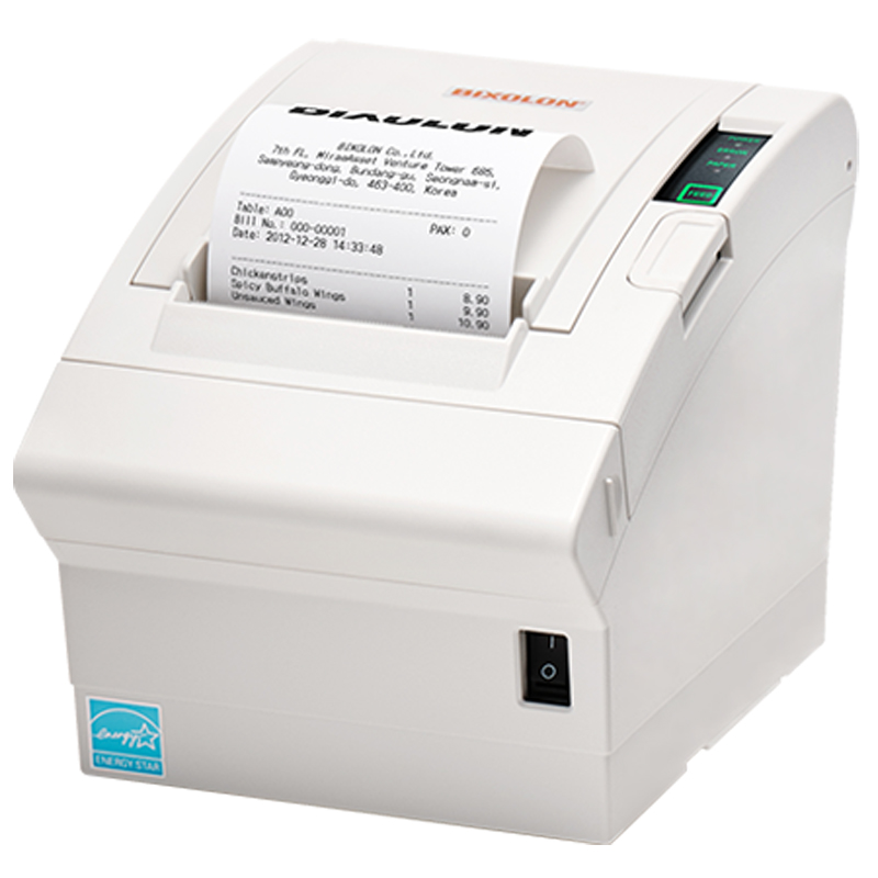 BIXOLON SRP-380 POS Printer - Maximum reliability and speed in direct thermal printing - sets new standards with regard to reliability - Receipt - White