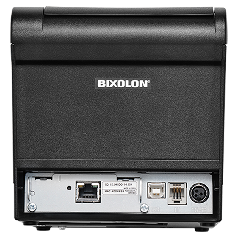 BIXOLON SRP-380 POS Printer - Maximum reliability and speed in direct thermal printing - sets new standards with regard to reliability - Rear - Connectivity