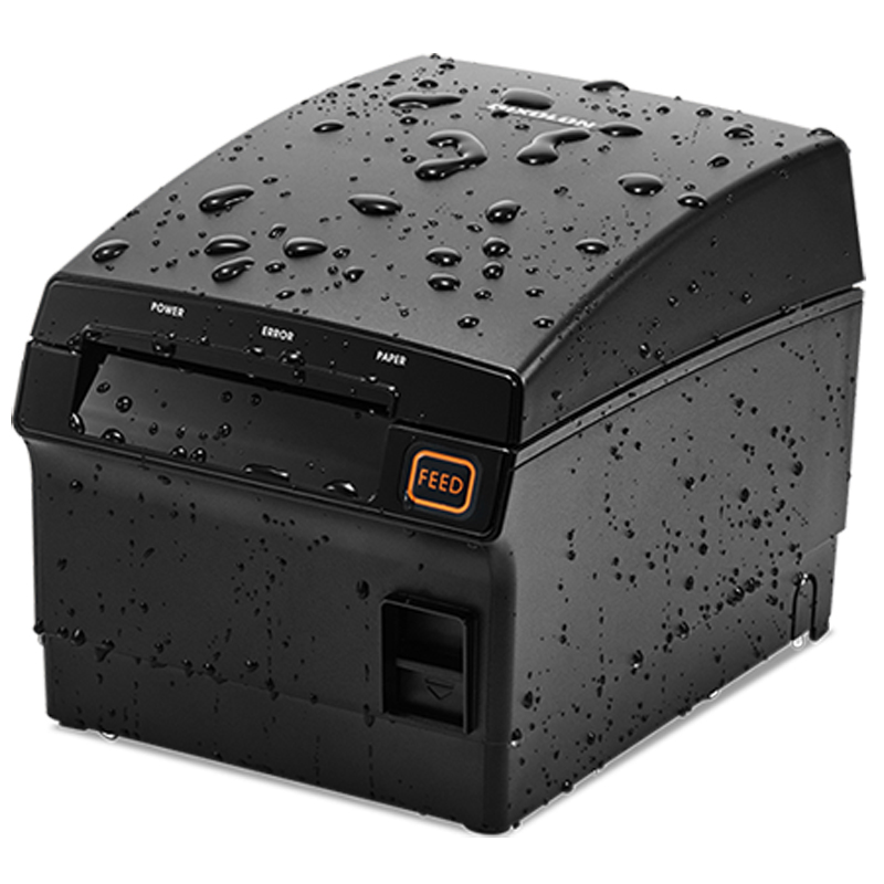 BIXOLON SRP-F310II POS Printer - 3” Front Exit Direct Thermal Printer with splash resistant design is suitable for various applications in retail, etc - Waterproof