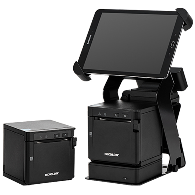 BIXOLON SRP-Q300 POS Printer - A Simplified mPOS Solution, Ultra-Compact 3” (80mm) Direct Thermal Multifunction Printer - Tablet holder
