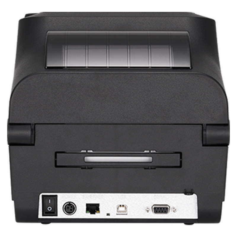 BIXOLON XD3-40t is a cost-effective 4-inch (118mm) desktop barcode and label printer for direct thermal or thermal transfer labeling - Connectivity - Rear