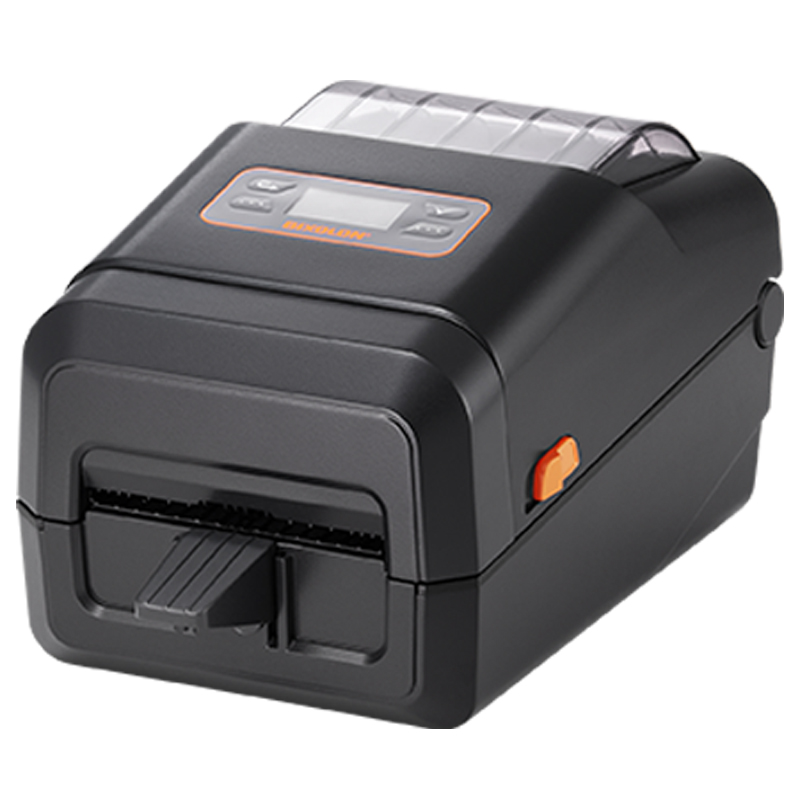BIXOLON XL5-40 is a 4″ (114mm) desktop direct thermal label printer with an ergonomic clamshell design - Display LCD