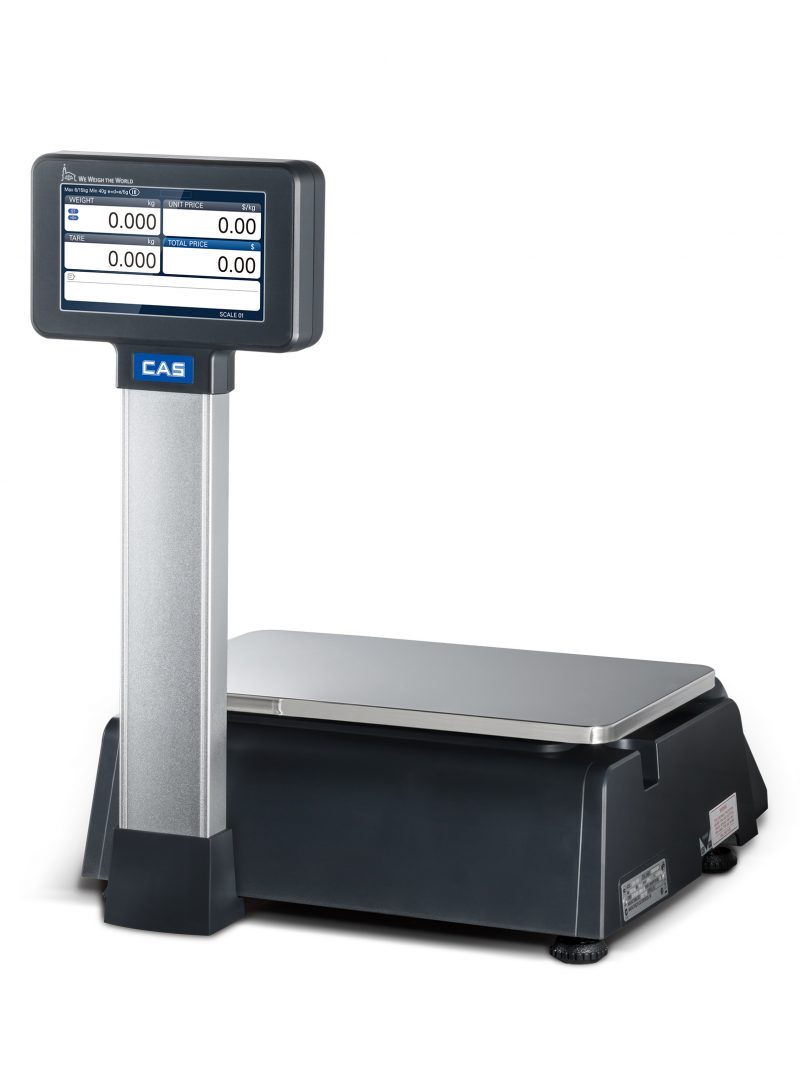CAS Weighing Solutions - CN1 - Labeling Scale - A range of scale printers with enhanced network functionality including a 7" color display - Rear