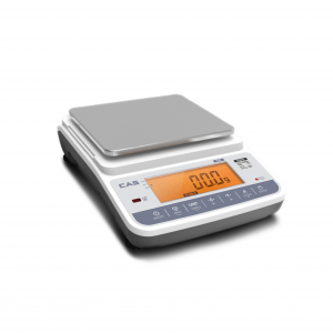 XE – Hochleistungs-Präzisionswaage mit einer Kapazität von bis zu 150–6000 g Gewicht und kompakter Größe – Vorderansicht