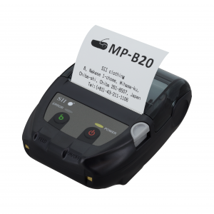 SII MP-B20 Mobile Printer -Small and light - 2” printer with a printing speed of up to 80 mm/s and a resolution of 8 (dots / mm)