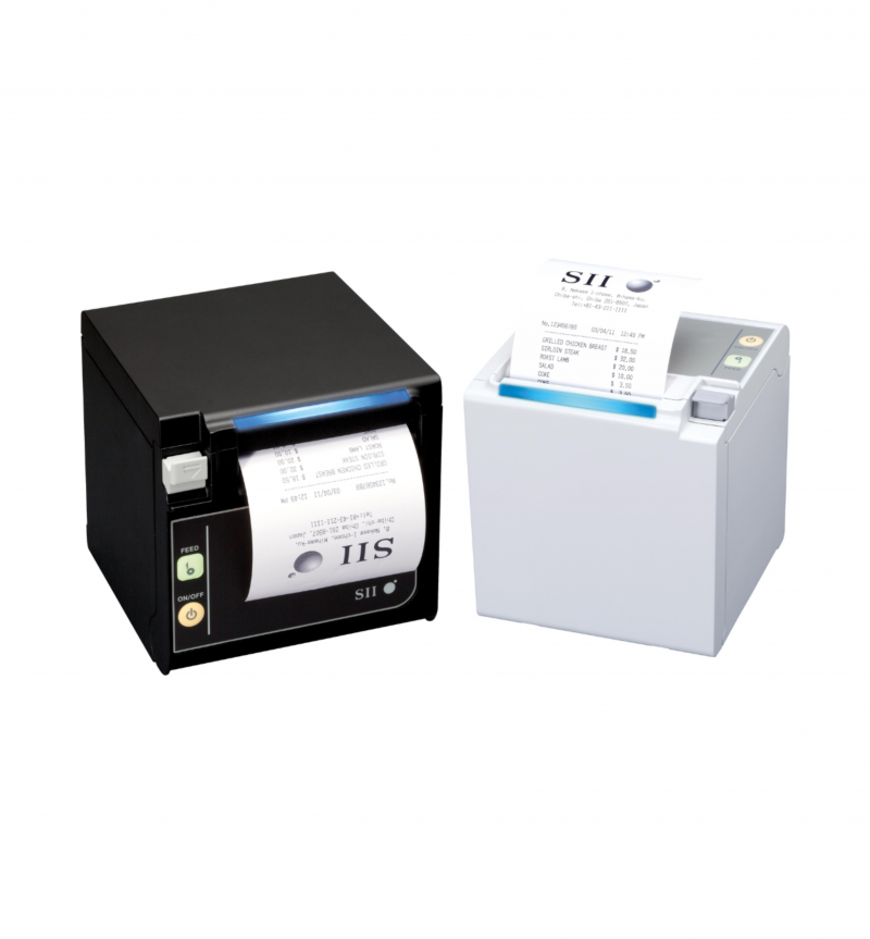 SII RP-E11 Receipt Printer - its innovative cubic design, with small dimensions make it the most compact on the market