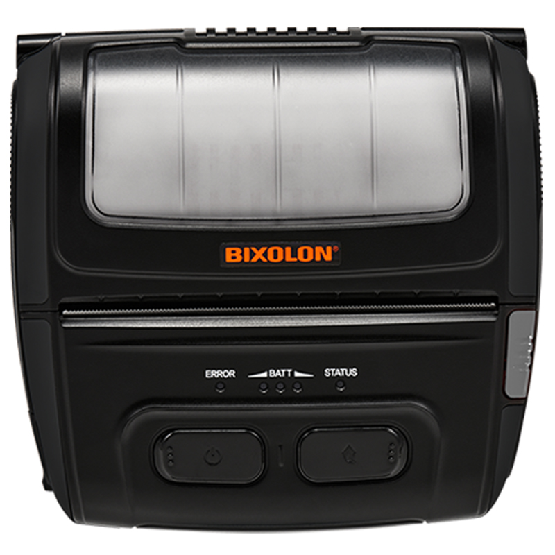 BIXOLON SPP-L410 Tragbarer Drucker – kompakt und dennoch robust – Der tragbare 4″ (112 mm) Etikettendrucker ist ein kompakter und langlebiger Drucker - Vorderseite