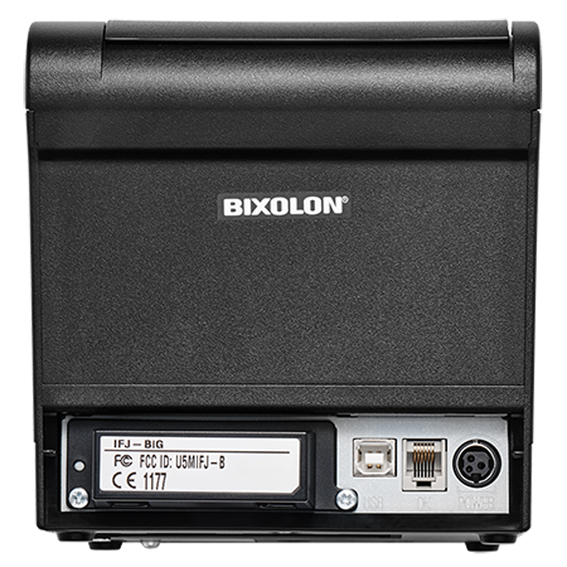 BIXOLON SRP-380 POS-Drucker – Höchste Zuverlässigkeit und Geschwindigkeit im Thermodirektdruck – setzt neue Maßstäbe in puncto Zuverlässigkeit - Rückseite