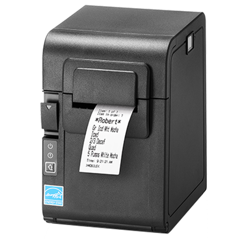 Der BIXOLON SRP-S200 POS-Drucker ist der weltweit erste Drucker, der direkten Thermodruck von trägerlosen 58-mm-Etiketten bietet