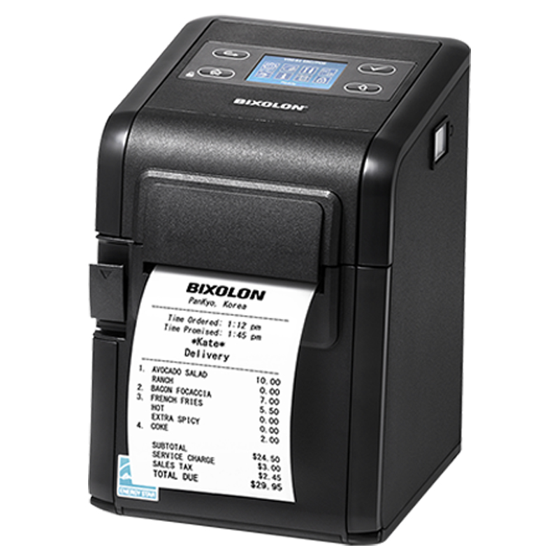 BIXOLON SRP-S3000 POS-Drucker – ist eine Premium-Hybrid-Thermodirektdrucklösung für trägerlose und trägerlose 80-mm-Etiketten (3 Zoll)