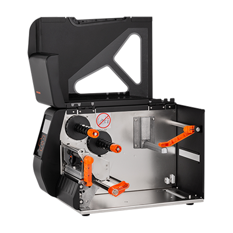 BIXOLON XT2-40 Etikettendrucker – Der kostengünstige 4" (118 mm) Thermotransfer-/Thermodirekt-Industrie-Etikettendrucker - Deckel geöffnet