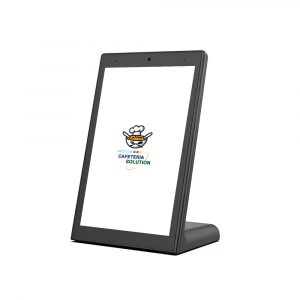 WITCOM Touch Tab 100-10-V-A Gastro Tabletop Touch Display with stand for order taking or service advertising in catering - Front View