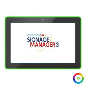 WPITCOM LED Touch Tab 135-xx-H-A Android LED Edge WXGA Touch Display for attractive advertising or order taking - Front View