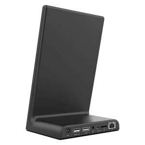 WITCOM Touch Tab 100-10-V-A Gastro Tabletop Touch Display with stand for order taking or service advertising in catering - Rear View